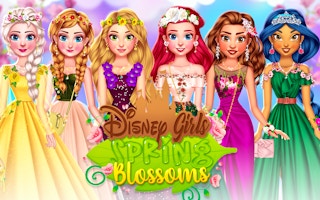 Image Princess Girls Spring Blossoms